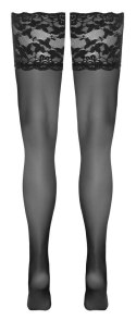 Eleganckie Pończochy Samonośne Hold-Ups w Głebokiej Czerni