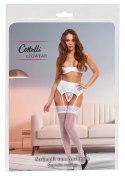 Eleganckie Białe Pończochy Cottelli LEGWARE - Rozmiar L