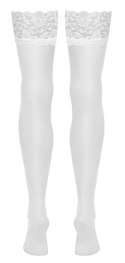Eleganckie Białe Pończochy Cottelli LEGWARE - Rozmiar L