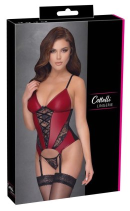 Zmysłowa Baskinka Cottelli LINGERIE, Czerwono-Czarna (M)