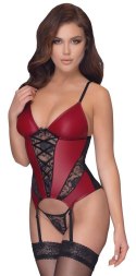 Zmysłowa Baskinka Cottelli LINGERIE, Czerwono-Czarna (M)