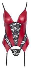 Zmysłowa Baskinka Cottelli LINGERIE, Czerwono-Czarna (M)