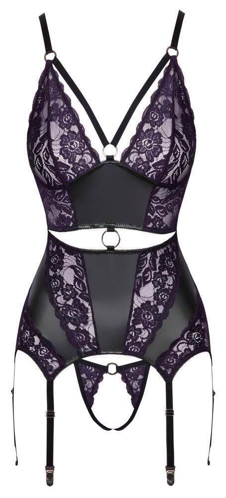 Baskinka Cottelli LINGERIE z Fioletowymi Akcentami M