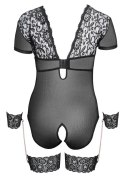 Zmysłowe Body Bondage z Koronką i Łańcuszkami 85D/L