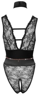 Eleganckie Koronkowe Body z Ozdobnymi Kamieniami