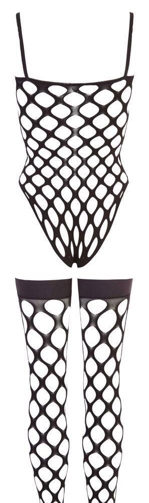 Eleganckie Bodystocking z Pończochami Rio S-L