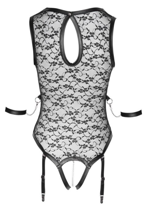 Zmysłowe Body Koronkowe z Otwartym Krokiem Cottelli BONDAGE, rozmiar L
