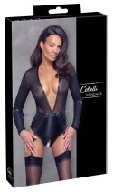 Eleganckie body bondage w kolorze czarnym, rozmiar S