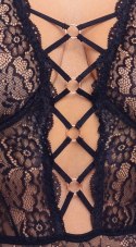 Zmysłowe Koronkowe Body Ouvert Cottelli CURVES 90D/XL