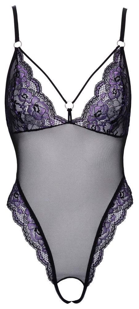 Zmysłowe Koronkowe Body 'S' z Otwartym Krokiem Cottelli LINGERIE
