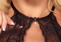 Eleganckie czarne body koronkowe L/XL