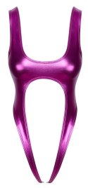 Zmysłowe body w metalicznym różu S/M