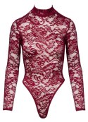 Koronkowe body w zmysłowej czerwieni, rozmiar M