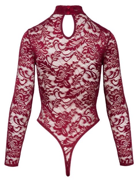 Koronkowe body w zmysłowej czerwieni, rozmiar M