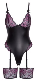 Eleganckie Body String z Paskami do Pończoch - Rozmiar S