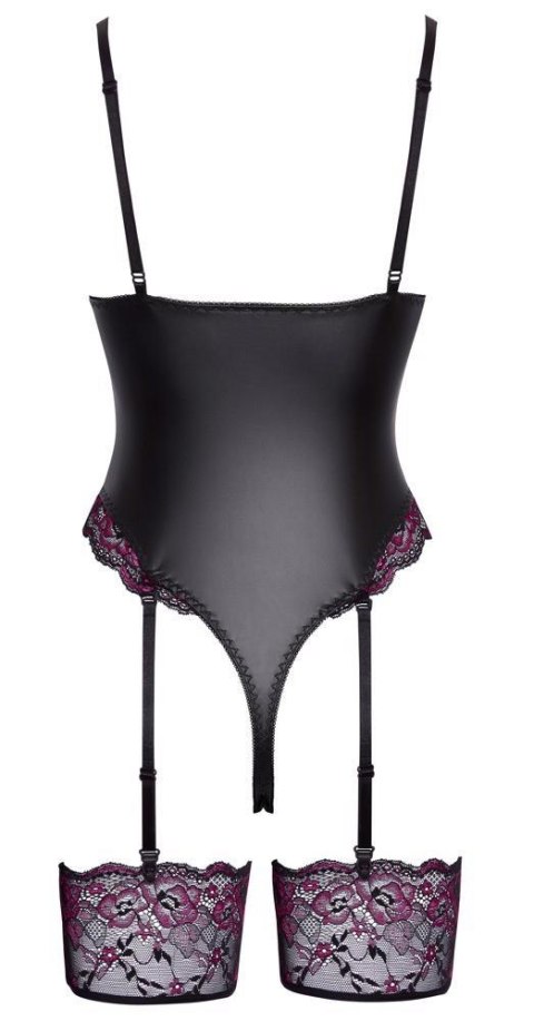 Eleganckie Body String z Paskami do Pończoch - Rozmiar S
