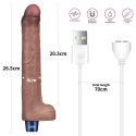 Realistyczny Wibrator Dildo REAL SOFTEE z Silikonu Platynowego, Ładowany USB, 10.5 Cala