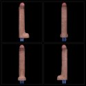 Realistyczny Wibrator Dildo REAL SOFTEE z Silikonu Platynowego, Ładowany USB, 10.5 Cala