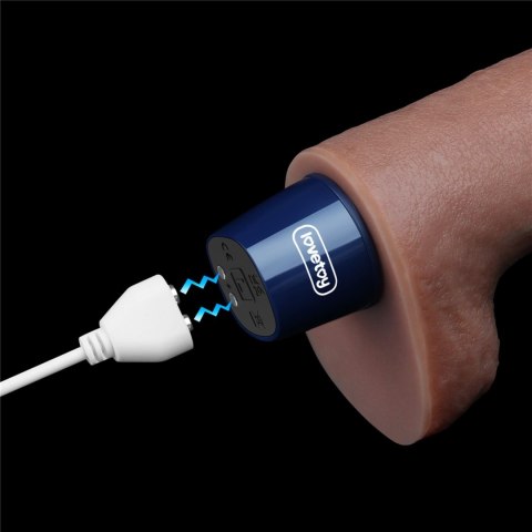 Realistyczny Wibrator Dildo REAL SOFTEE z Silikonu Platynowego, Ładowany USB, 10.5 Cala