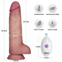 Realistyczne Wibrujące Dildo 8.5" Sliding Skin Pro II