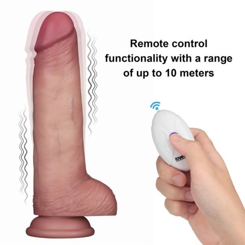 Realistyczne Wibrujące Dildo 8.5" Sliding Skin Pro II