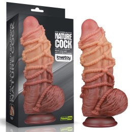 Dildo Realistyczne Dwuwarstwowe z Silikonu Platynowego King Size 24 cm