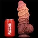 Dildo Realistyczne Dwuwarstwowe z Silikonu Platynowego King Size 24 cm