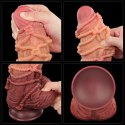 Dildo Realistyczne Dwuwarstwowe z Silikonu Platynowego King Size 24 cm