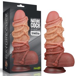 Realistyczne Dildo z Dwuwarstwowego Silikonu Platynowego 24 cm