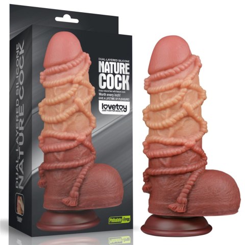 Realistyczne Dildo z Dwuwarstwowego Silikonu Platynowego 24 cm