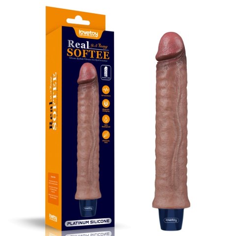 REAL SOFTEE 9.5" – Realistyczny Wibrator Silikonowy z Ładowaniem USB