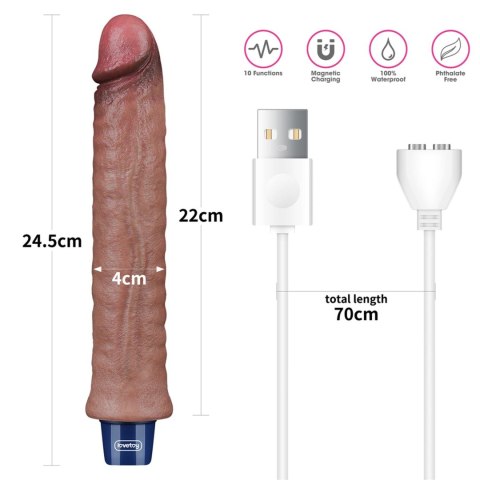 REAL SOFTEE 9.5" – Realistyczny Wibrator Silikonowy z Ładowaniem USB