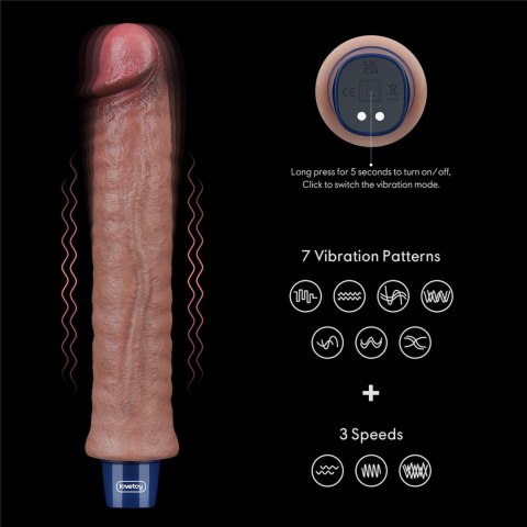 REAL SOFTEE 9.5" – Realistyczny Wibrator Silikonowy z Ładowaniem USB