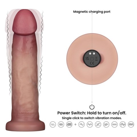 Wibrujące Dildo Sliding Skin Pro II – Realizm Dwuwarstwowego Silikonu, 22.9 cm