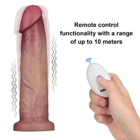 Wibrujące Dildo Sliding Skin Pro II – Realizm Dwuwarstwowego Silikonu, 22.9 cm