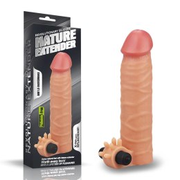 Wibrujący silikonowy przedłużacz penisa Love Toy (+3,8 cm)