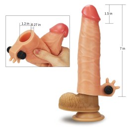Wibrujący silikonowy przedłużacz penisa Love Toy (+3,8 cm)