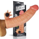 Wibrujący silikonowy przedłużacz penisa Love Toy (+3,8 cm)