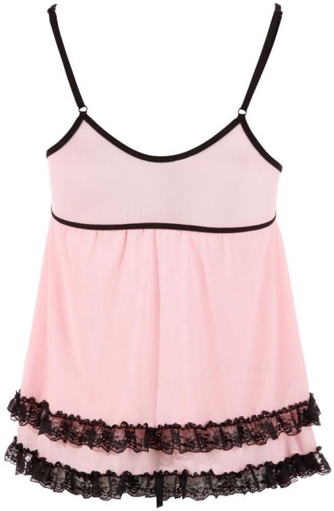 Zmysłowa Różowa Babydoll 2XL