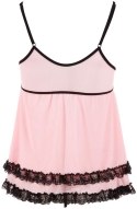 Różowa koszulka babydoll XL