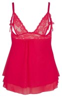 Babydoll w zmysłowej czerwieni, rozmiar 4XL