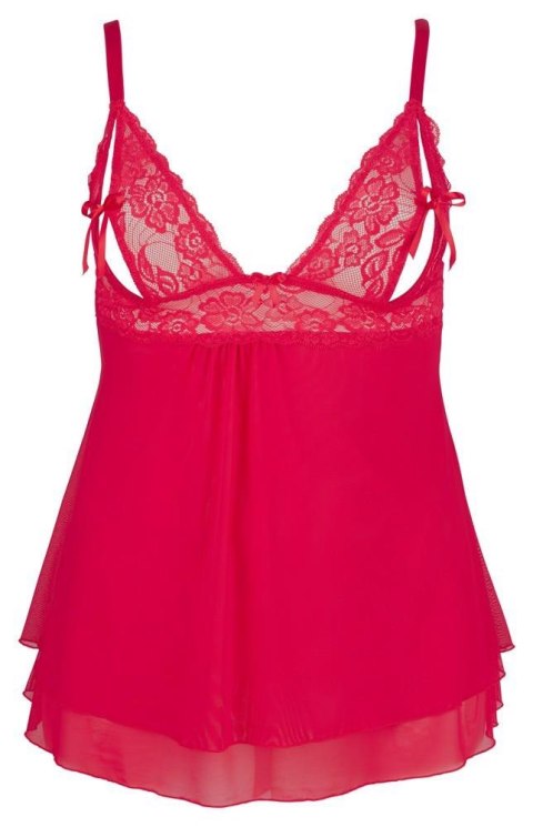 Babydoll w zmysłowej czerwieni, rozmiar 4XL