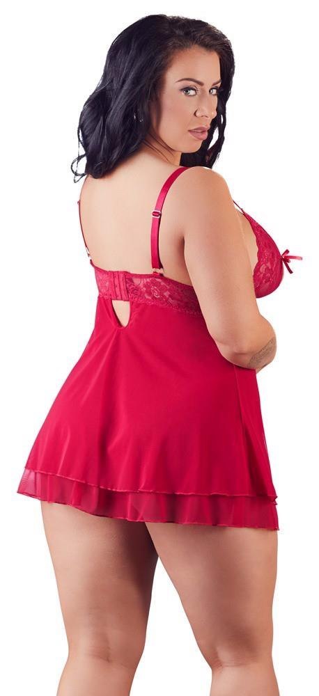 Zmysłowa Czerwona Babydoll, rozmiar XL