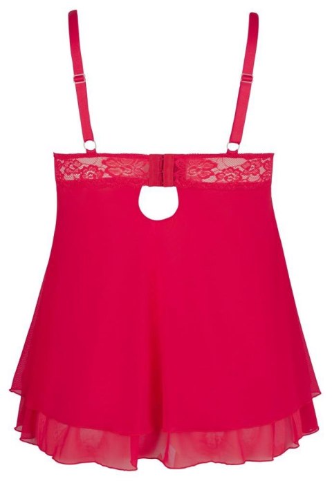 Zmysłowa Czerwona Babydoll, rozmiar XL