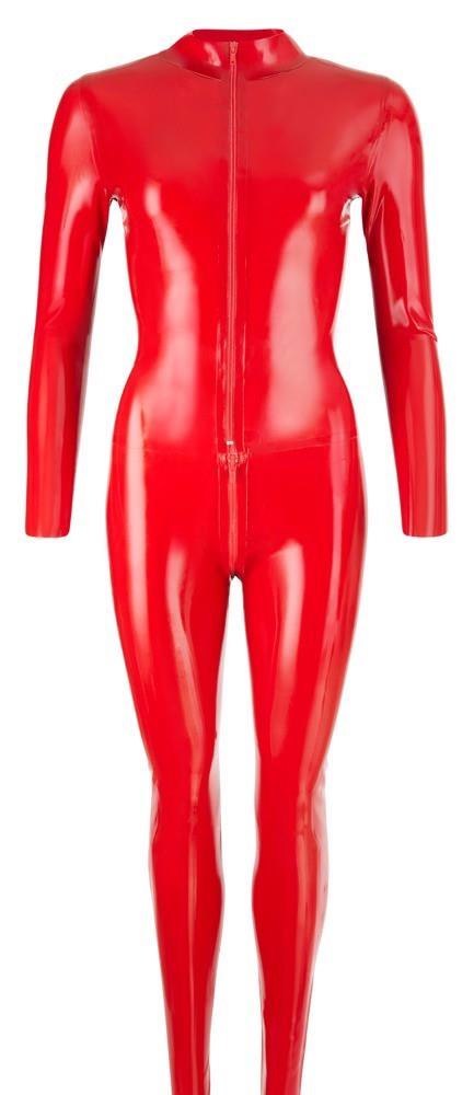 Zmysłowy Czerwony Lateksowy Catsuit 2XL