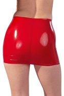 Czerwona lateksowa mini spódniczka, rozmiar L