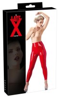Czerwone legginsy lateksowe XL