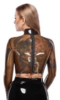 Zmysłowy Lateksowy Crop Top 2XL