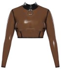 Zmysłowy Lateksowy Crop Top 2XL