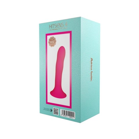 Dildo HITSENS 4 – Podwójna Gęstość, Różowe (17,3 cm)